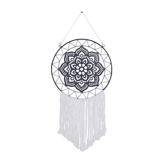 49" Black Metal Contemporary Wall Décor